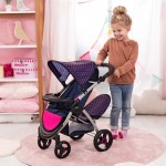 Pram Dolls -  Twin Star with Pink Hearts - Bayer